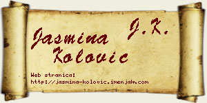 Jasmina Kolović vizit kartica